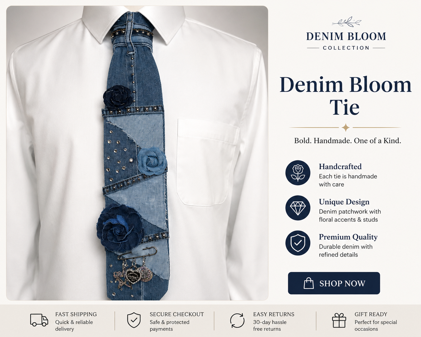 Denim Tie