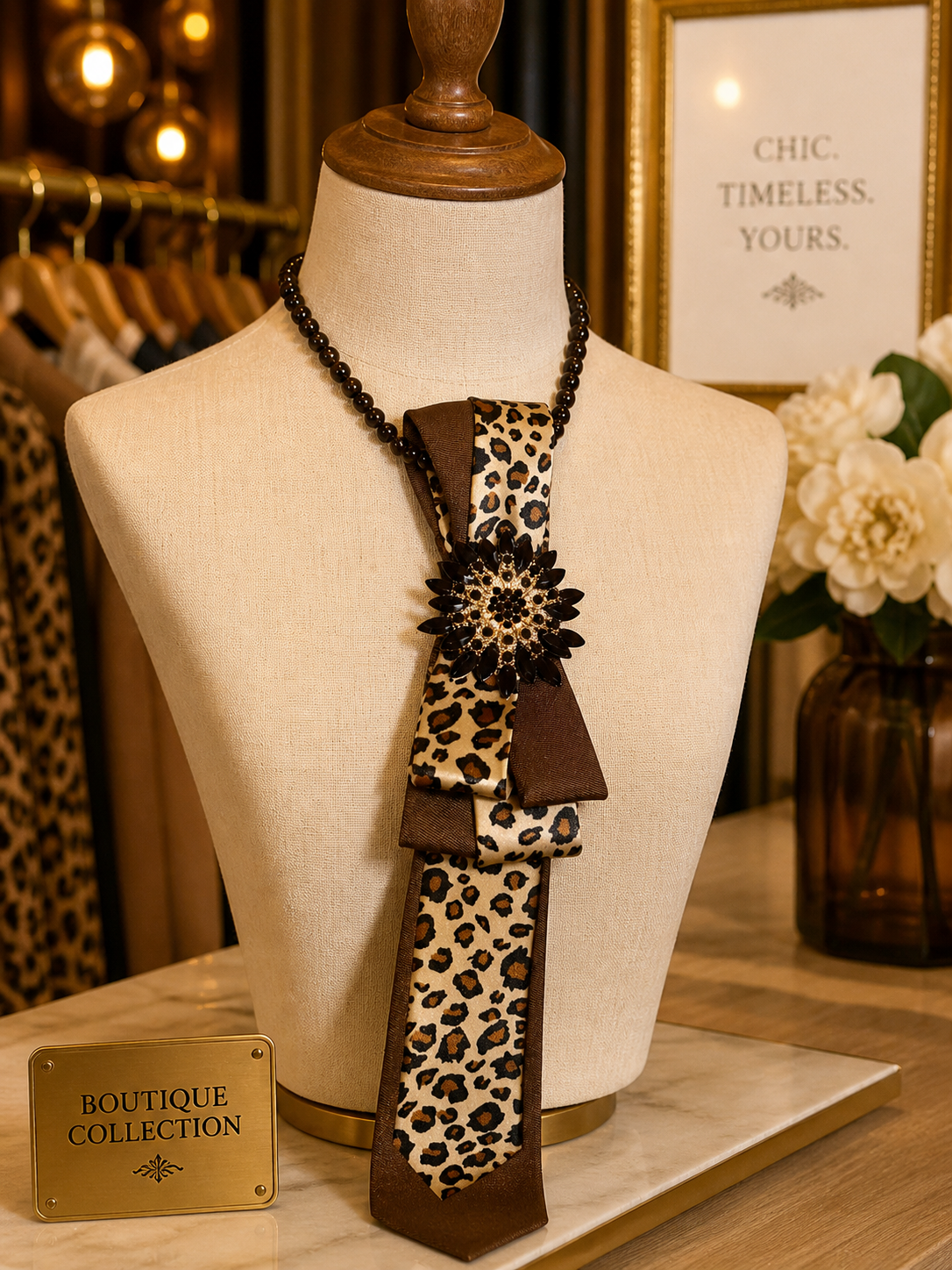Leopard Print Tie