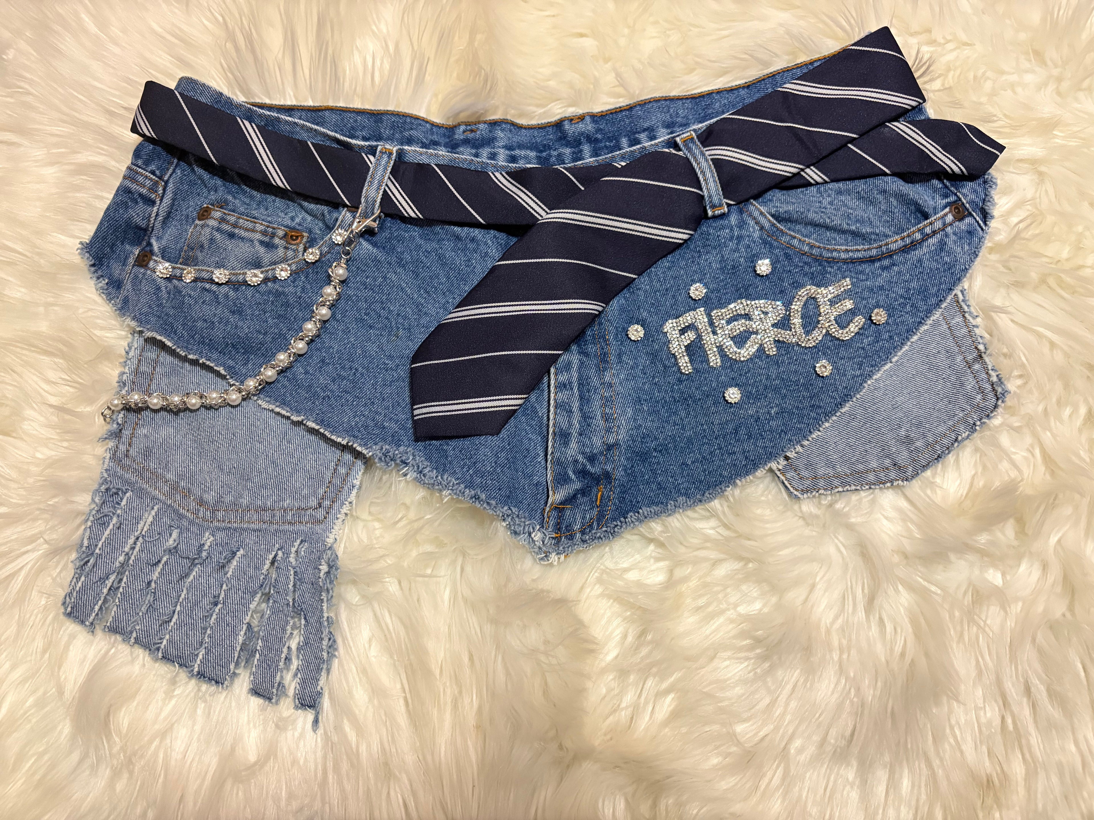Denim Junk Belt