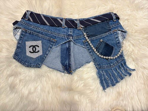 Denim Junk Belt